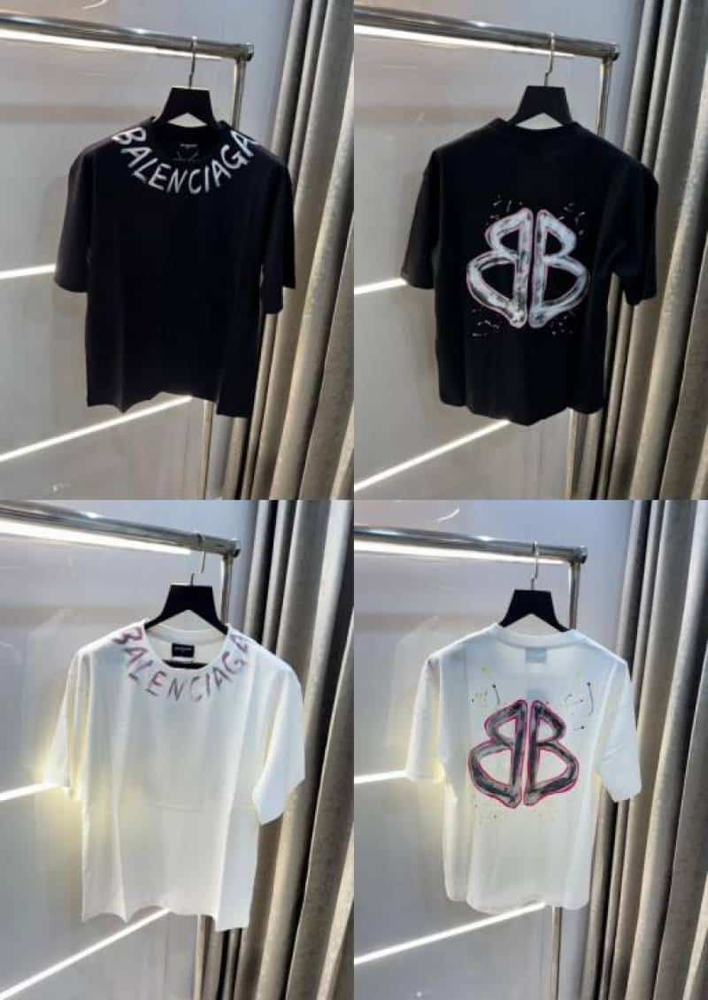 BaleNC!4GA White Back Print Imported Oversized T-Shirt