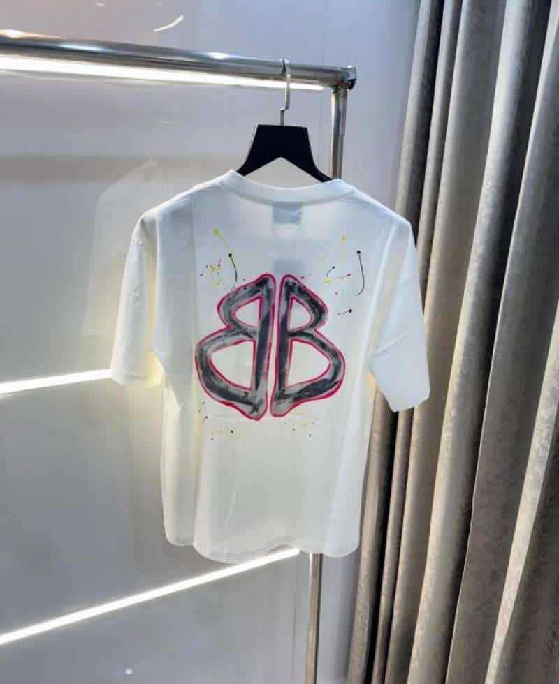 BaleNC!4GA White Back Print Imported Oversized T-Shirt