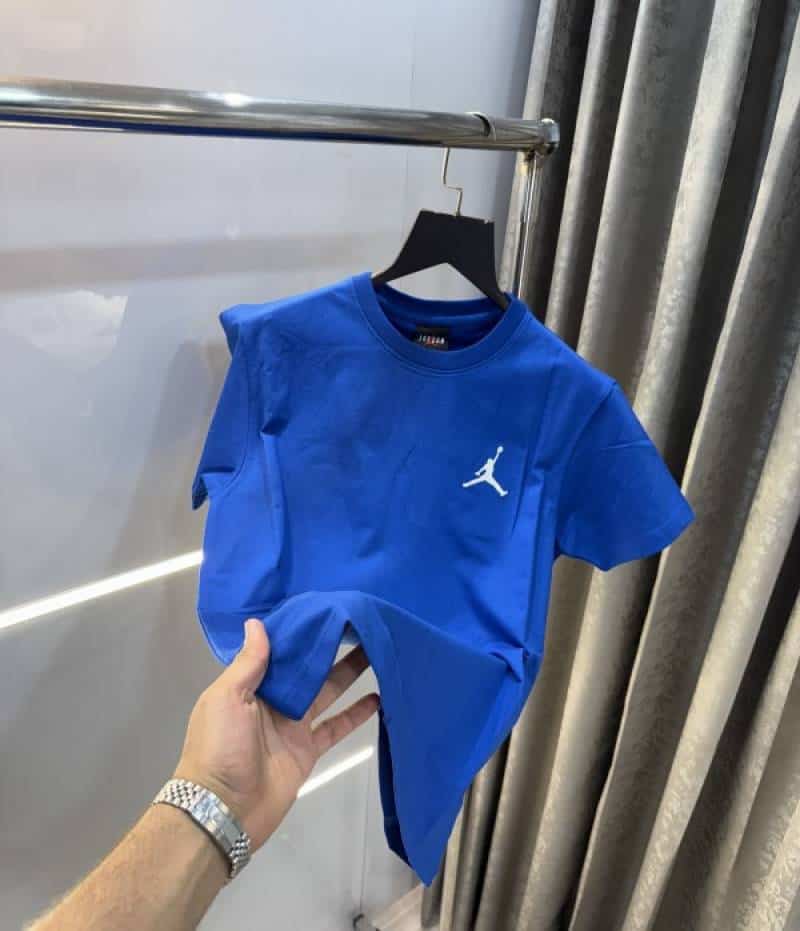 Air  Jordan  Blue Back Embroidery Imported T-Shirt