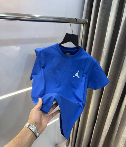 Air  Jordan  Blue Back Embroidery Imported T-Shirt