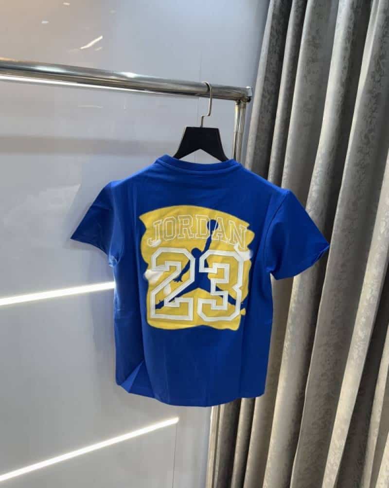 Air  Jordan  Blue Back Embroidery Imported T-Shirt