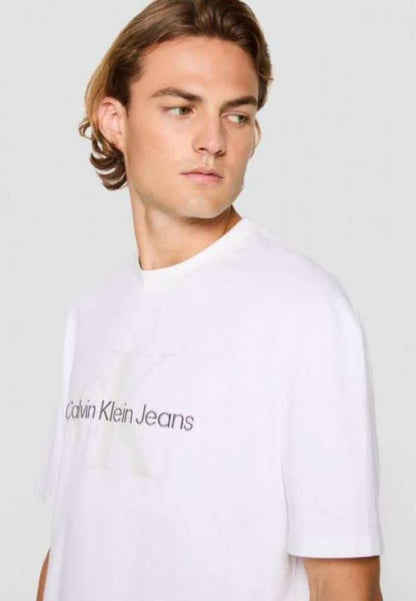 Calvin Klei n White Logo Print Premium T-Shirt