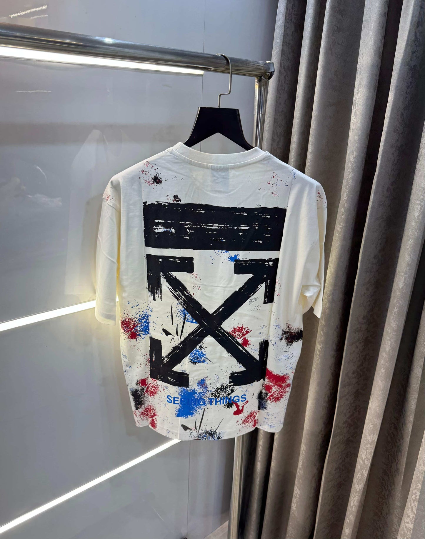 Off  White White Imported Oversized T-Shirt