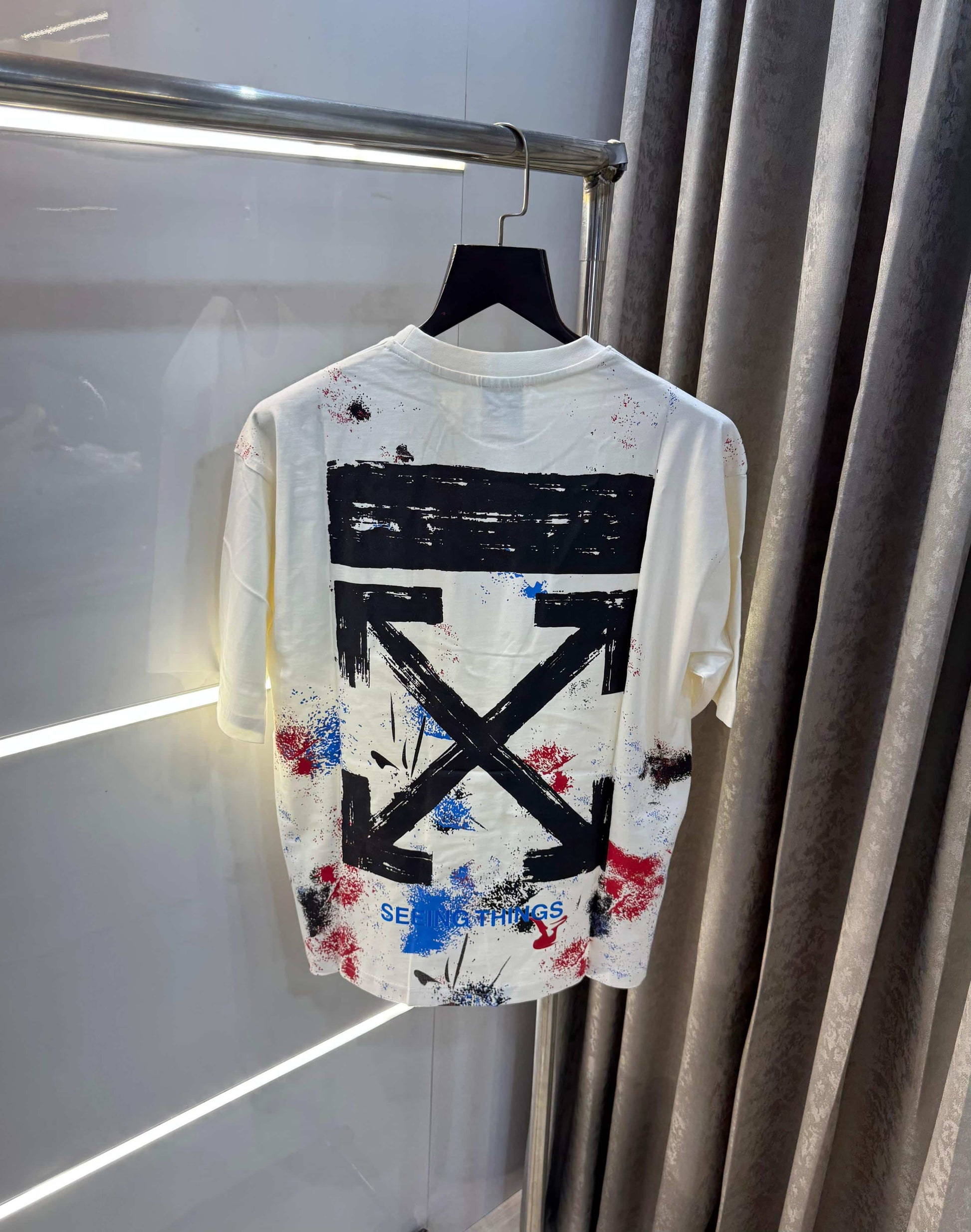 Off  White White Imported Oversized T-Shirt