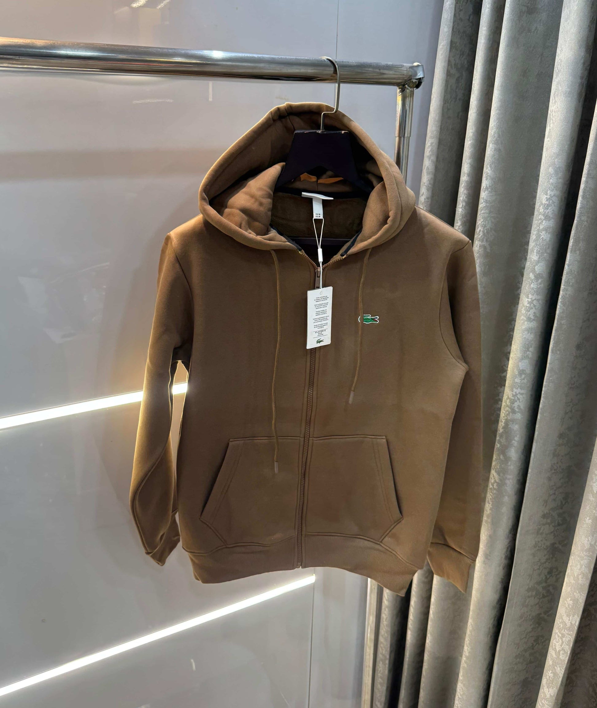 Lacost e Beige Premium Zipper Jacket