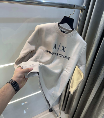 Arman i Exchange Cream Logo Work Premium Sweatshirt