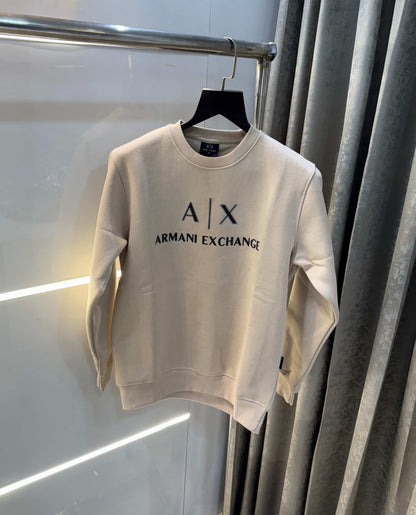 Arman i Exchange Cream Logo Work Premium Sweatshirt