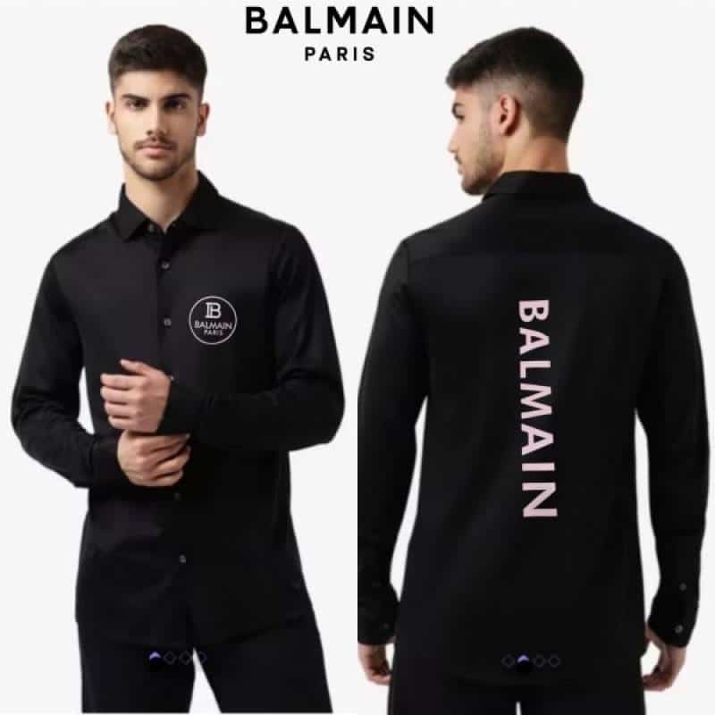 Balmai n Paris Black Logo Print With Premium Box Packing And Carry Bag