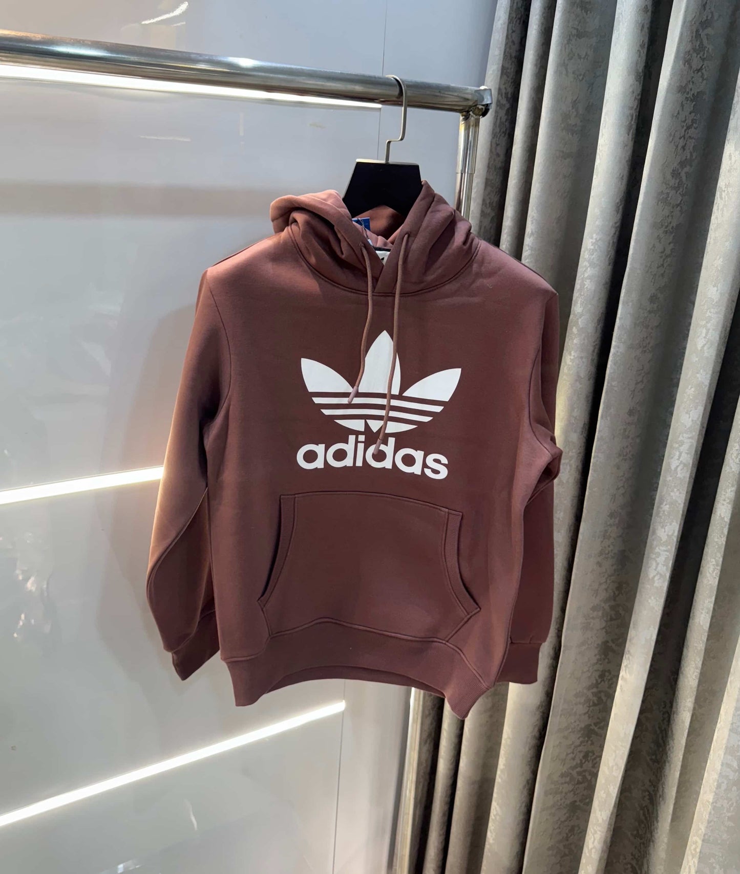 Adida s Milange Logo Print Premium Classic Hoodie