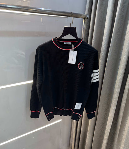 Thome Browne Black Imported Knitted Pull Over
