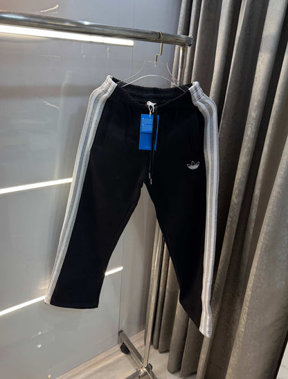 Adida s Black Embroidery Logo Imported TrackPant
