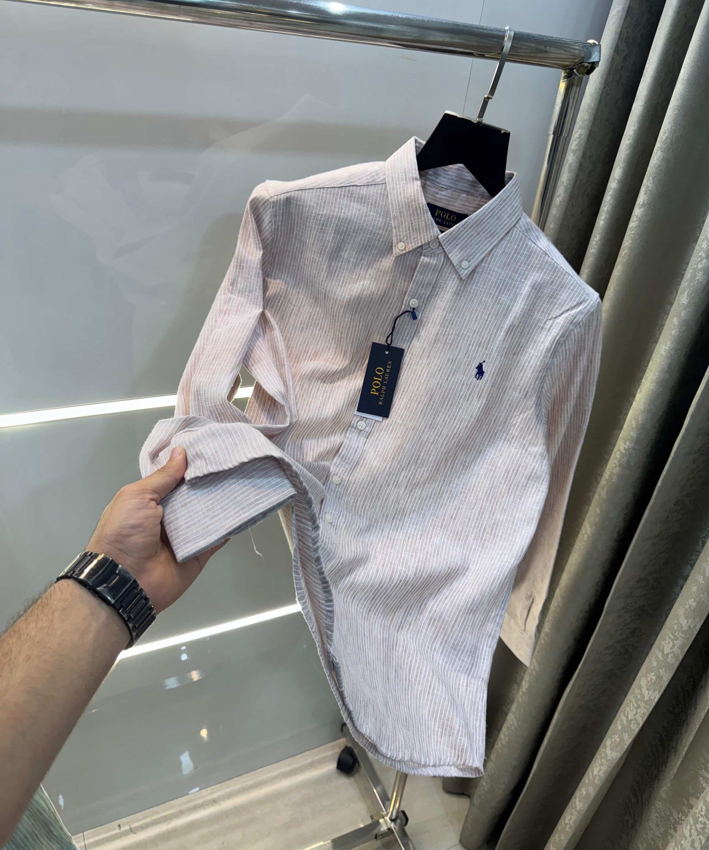 Ralph  Lauren milang Strappies Premium Linen Shirt