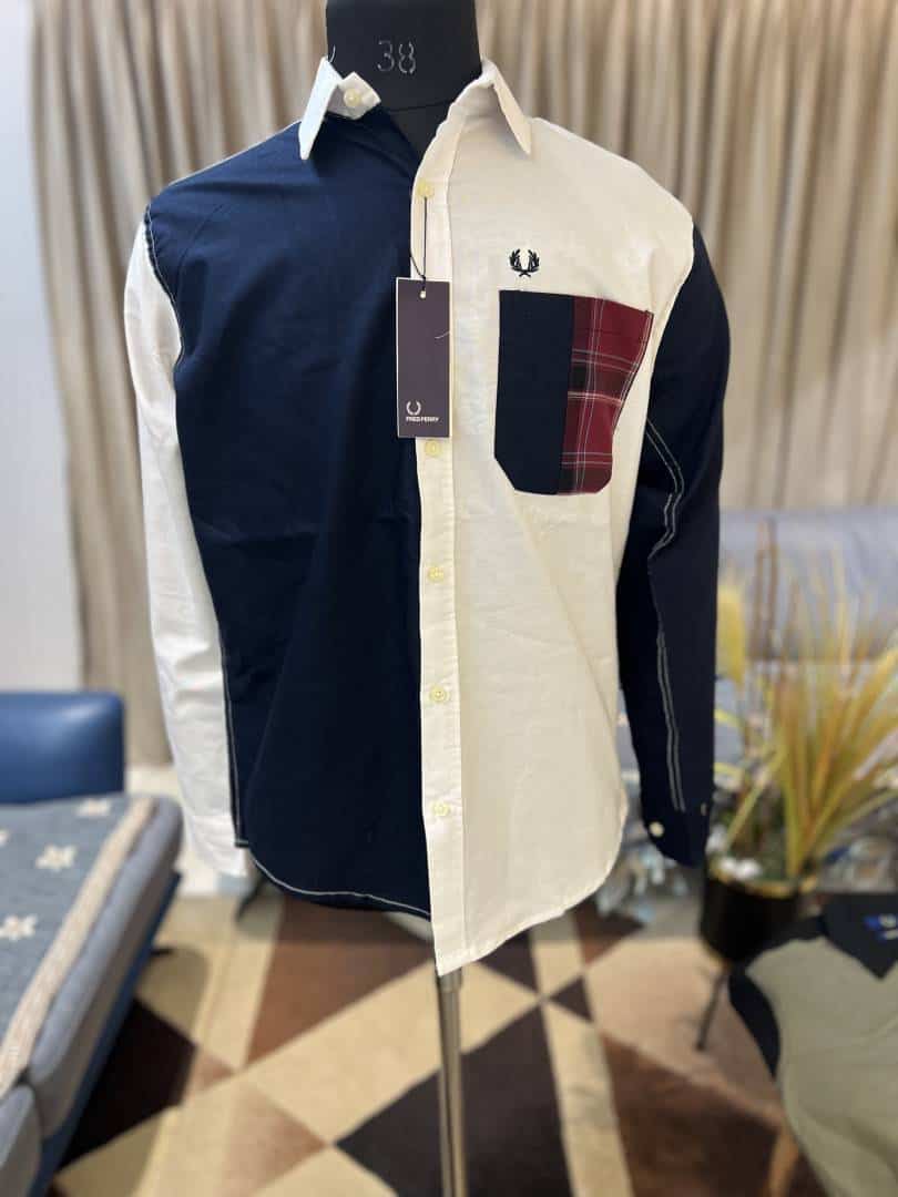 FRED PERRY NAVY BLUE WHITE PREMIUM MULTI COLOR PREMIUM SHIRT