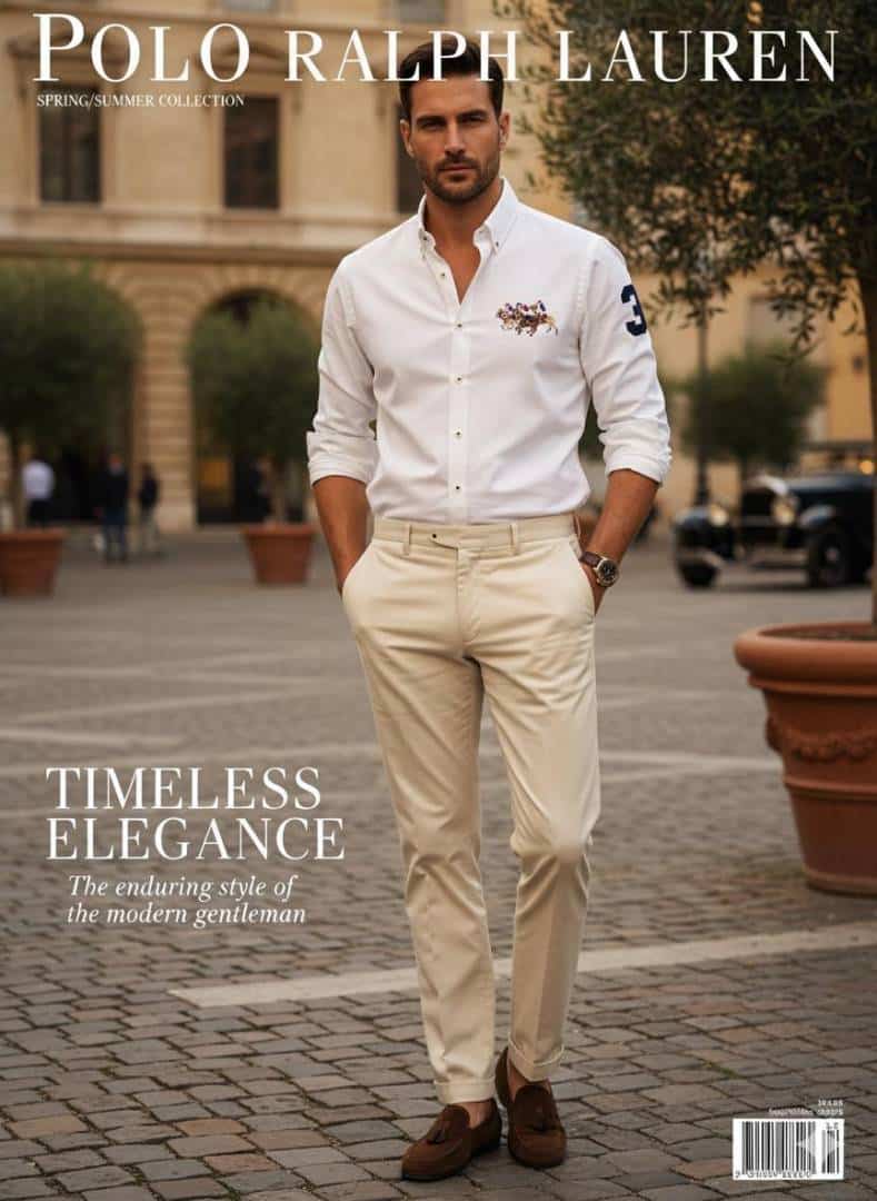 WHITE POLO RALPH LAURE_N PREMIUM DESIGNER SHIRTS