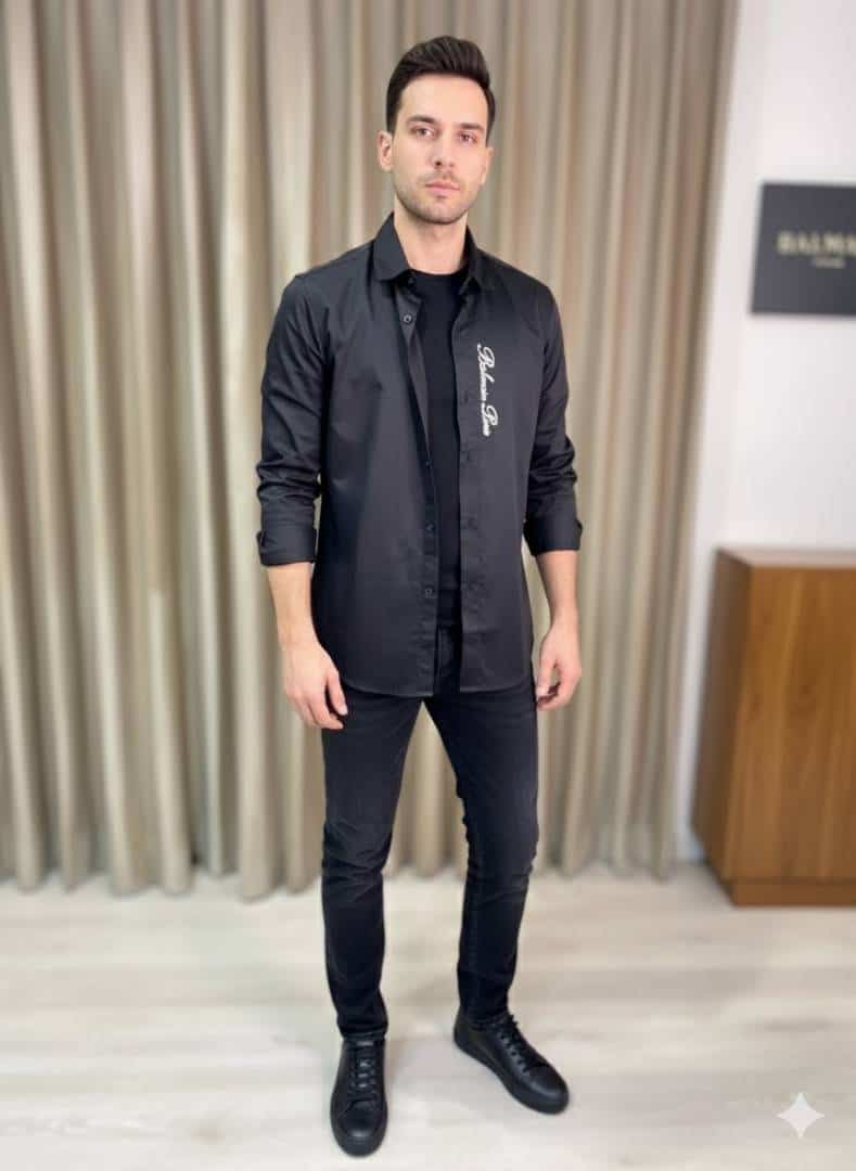 BLACK BALMAI_N PARIS ULTIMATE PREMIUM SHIRTS