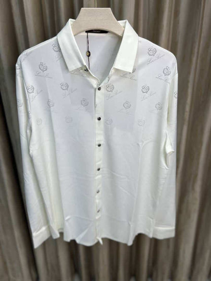 LORO PIAN_O WHITE IMPORTED SHIRT AVAILABLE IN ULTRA PREMIUM QUALITY