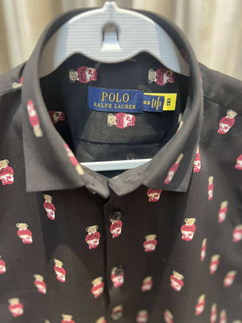 POLO RALPH LAURE_N BLACK IMPORTED SHIRT AVAILABLE IN ULTRA PREMIUM QUALITY