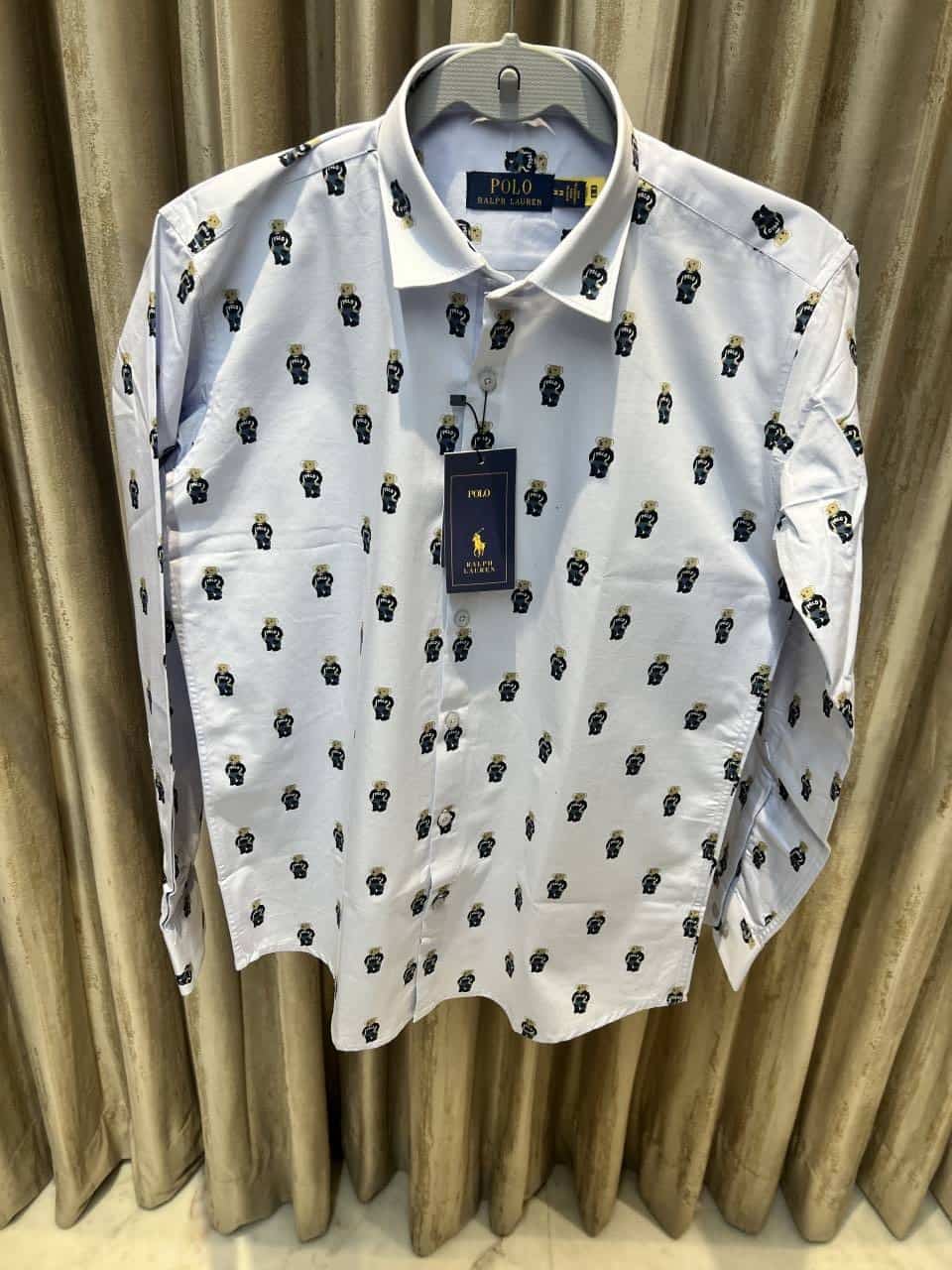 POLO RALPH LAURE_N SKY BLUE IMPORTED SHIRT AVAILABLE IN ULTRA PREMIUM QUALITY