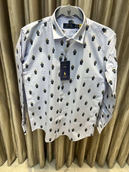 POLO RALPH LAURE_N SKY BLUE IMPORTED SHIRT AVAILABLE IN ULTRA PREMIUM QUALITY