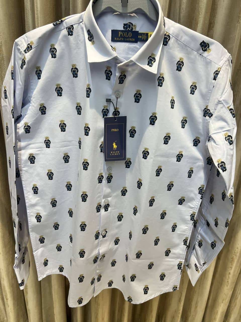 POLO RALPH LAURE_N SKY BLUE IMPORTED SHIRT AVAILABLE IN ULTRA PREMIUM QUALITY