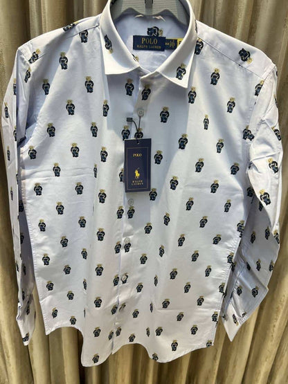 POLO RALPH LAURE_N SKY BLUE IMPORTED SHIRT AVAILABLE IN ULTRA PREMIUM QUALITY