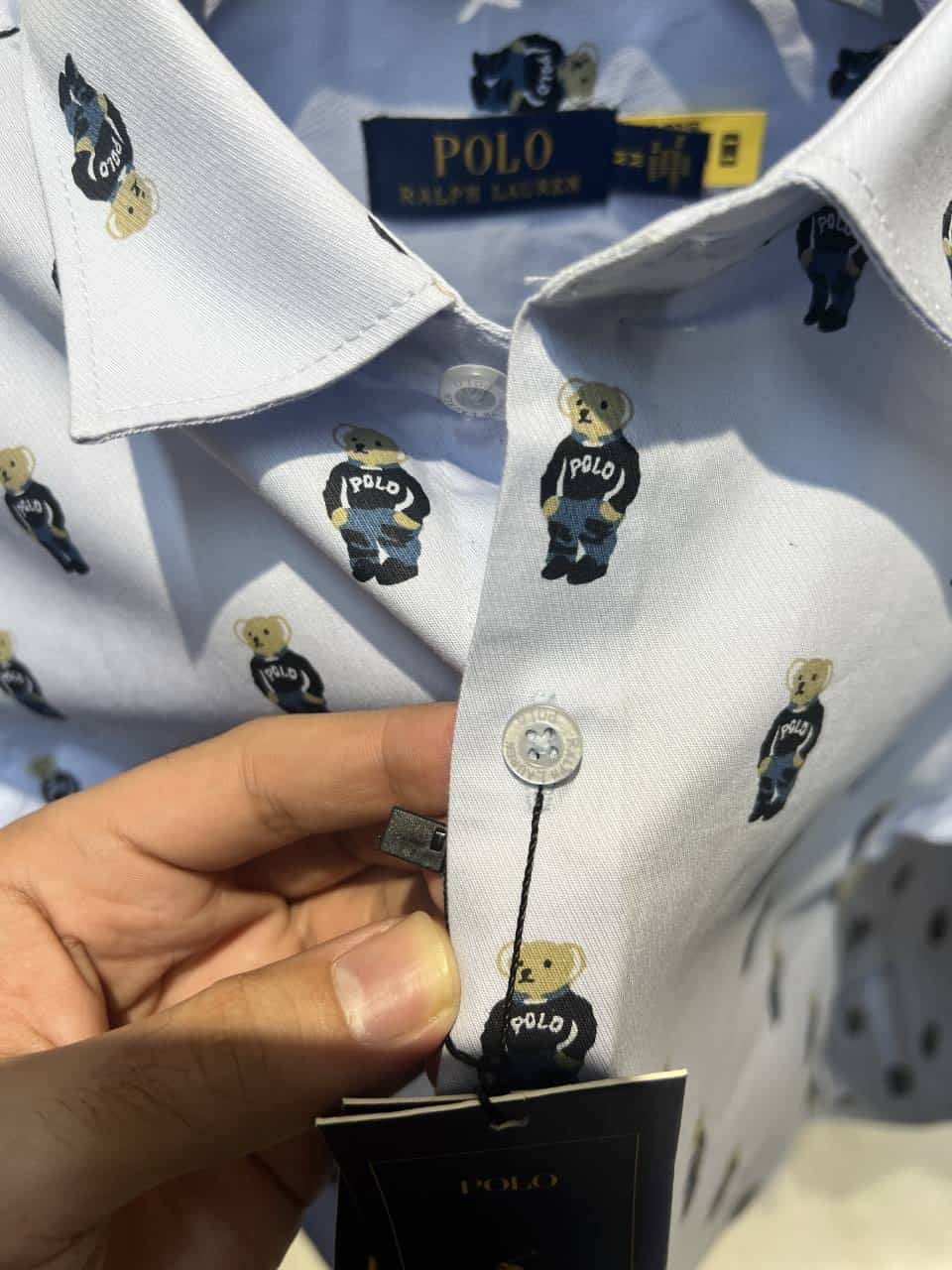 POLO RALPH LAURE_N SKY BLUE IMPORTED SHIRT AVAILABLE IN ULTRA PREMIUM QUALITY