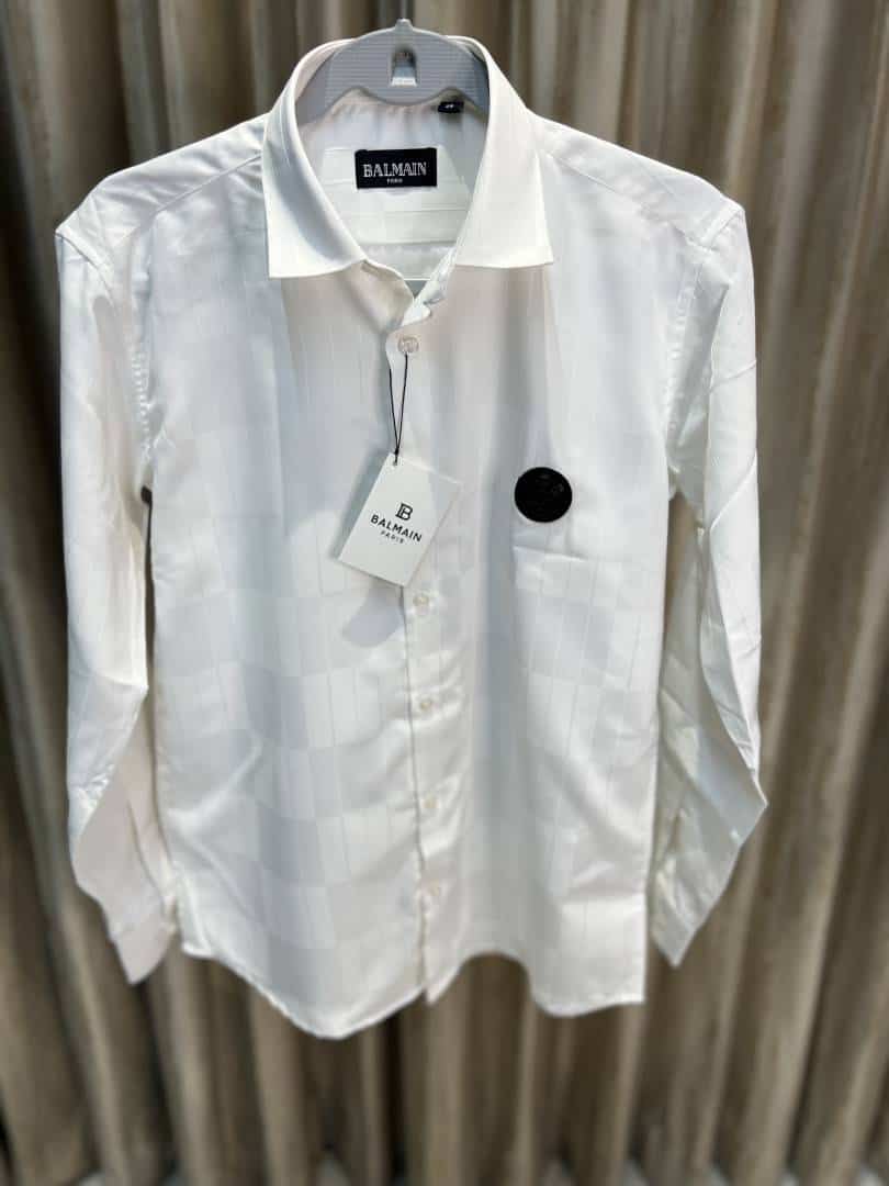 BALMAI_N WHITE IMPORTED SHIRT AVAILABLE IN ULTRA PREMIUM QUALITY