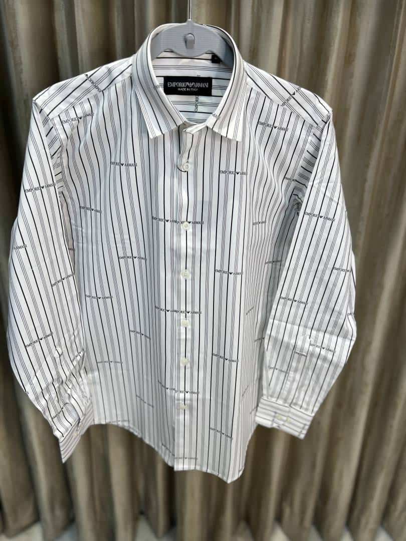 Emporio ARMAN_I WHITE ULTRA PREMIUM IMPORTED SHIRTS AVAILABLE