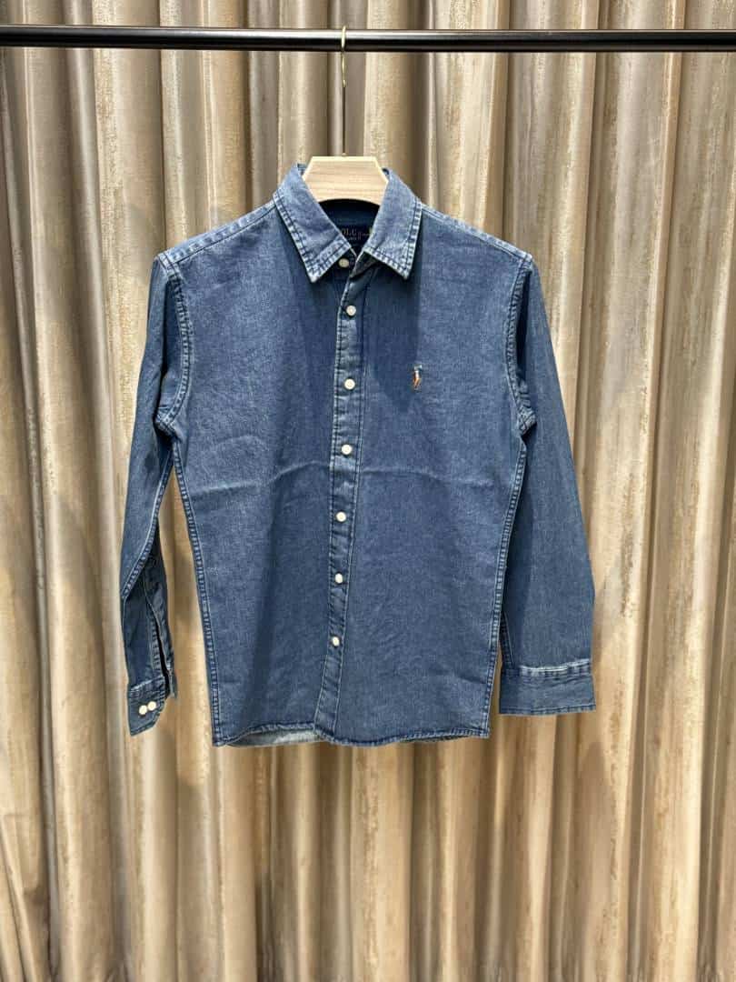 POLO RALPH LAURE_N DENIM SHIRT AVAILABLE IN ULTRA PREMIUM QUALITY