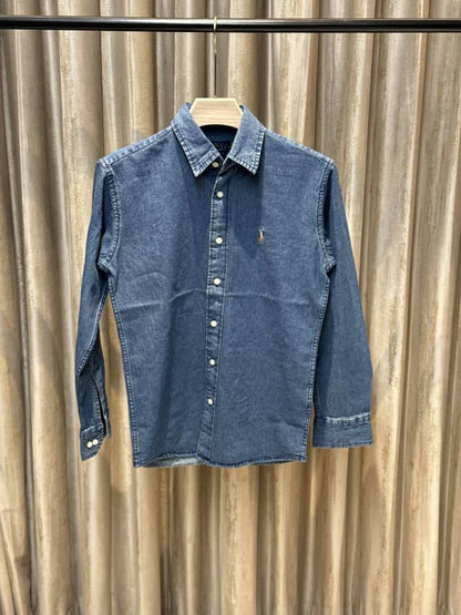 POLO RALPH LAURE_N DENIM SHIRT AVAILABLE IN ULTRA PREMIUM QUALITY
