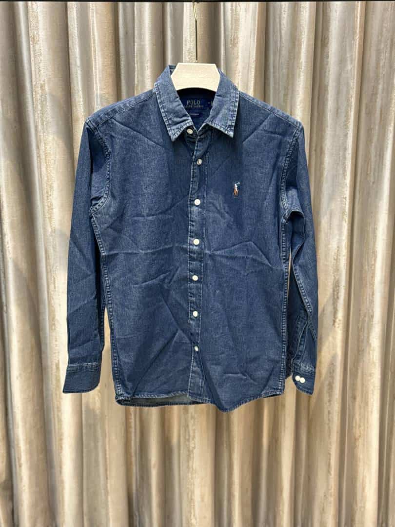 POLO RALPH LAURE_N DENIM SHIRT AVAILABLE IN ULTRA PREMIUM QUALITY