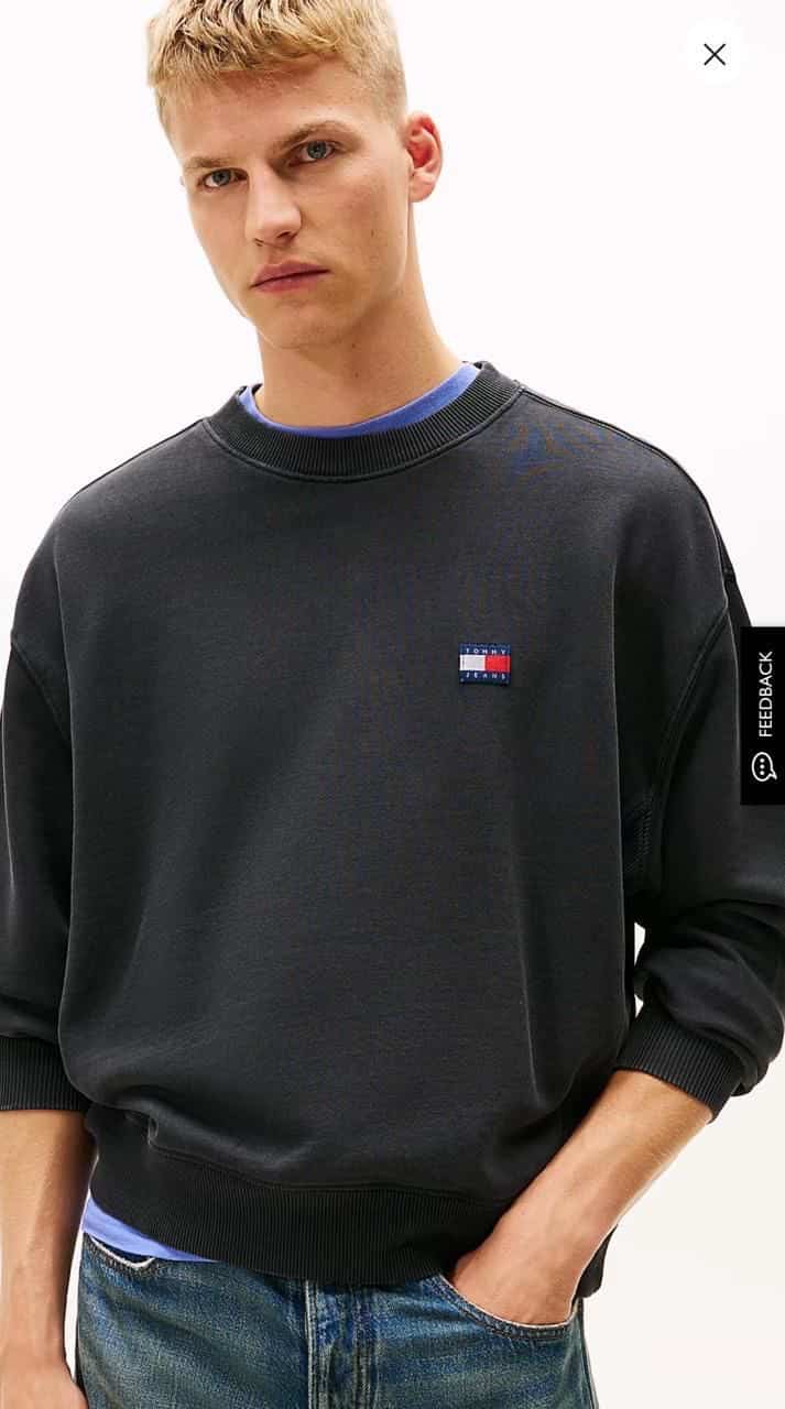 Tomm  Hilfiger Black Logo Work Premium Sweatshirt