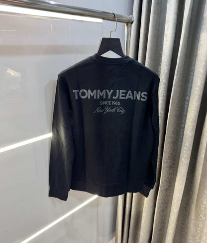 Tomm  Hilfiger Black Logo Work Premium Sweatshirt