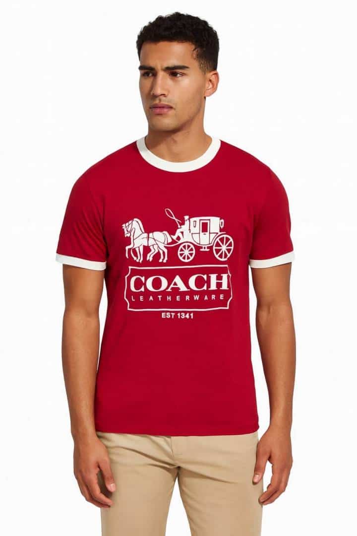 COAC_H RED COLOUR PREMIUM TSHIRT
