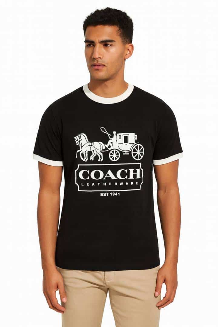 COAC_H BLACK COLOUR PREMIUM TSHIRT