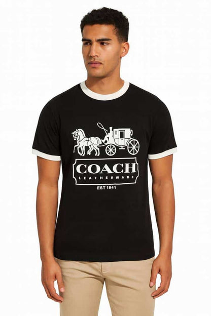 COAC_H BLACK COLOUR PREMIUM TSHIRT