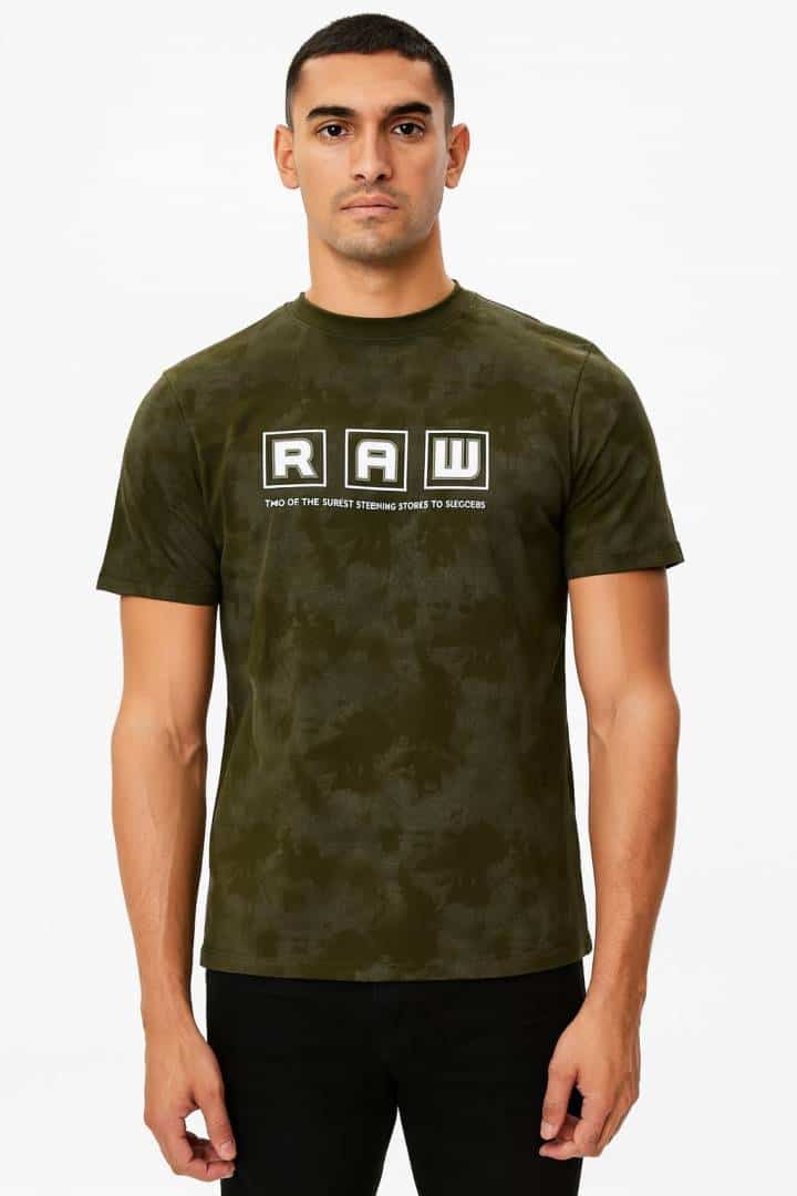 RAW BOLD OLIVE GREEN PREMIUM TSHIRT