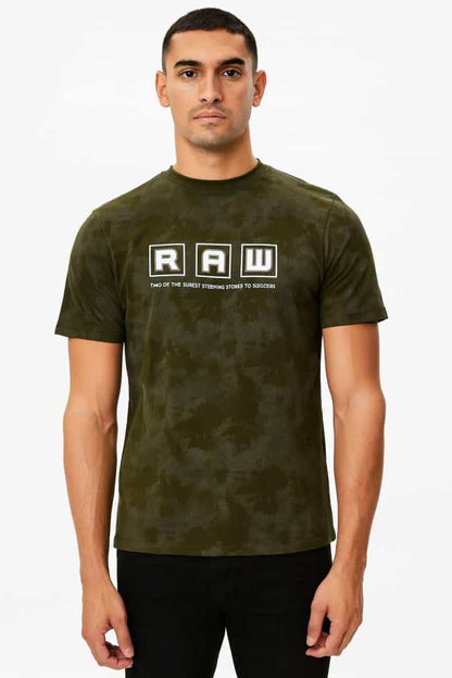 RAW BOLD OLIVE GREEN PREMIUM TSHIRT