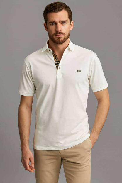 BURBERR_Y WHITE COLOUR PREMIUM TSHIRT