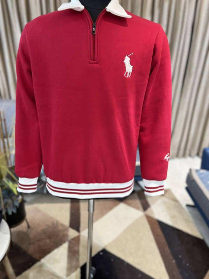 US POLO RED COLOUR FULL SLEEVES POLO TSHIRT