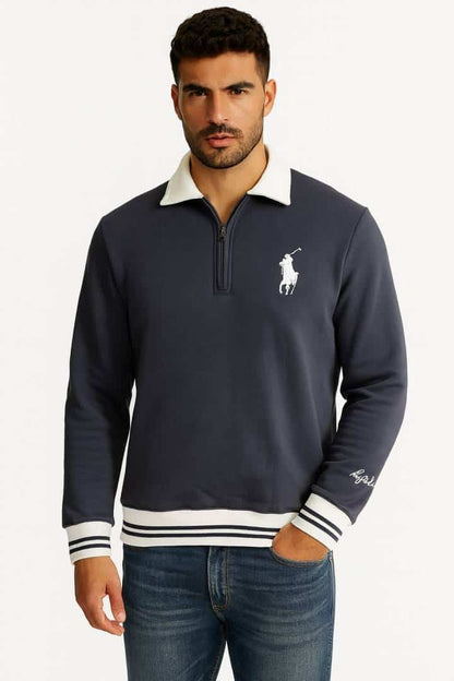 US POLO GREY COLOUR FULL SLEEVES POLO TSHIRT