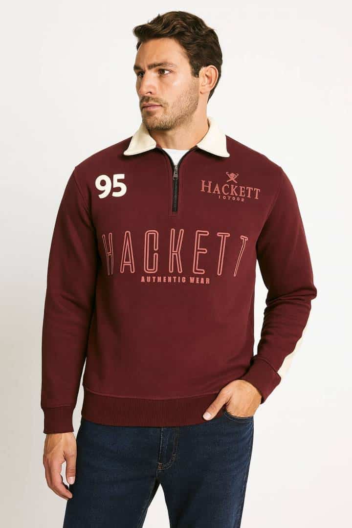 HACKET_T FULL SLEEVES MAROON COLOUR WINTER COLLECTIONS