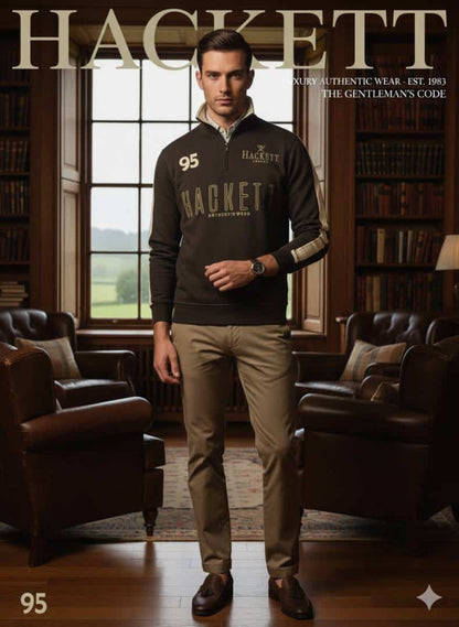 HACKET_T FULL SLEEVES CHARCOAL GREY COLOUR WINTER COLLECTIONS