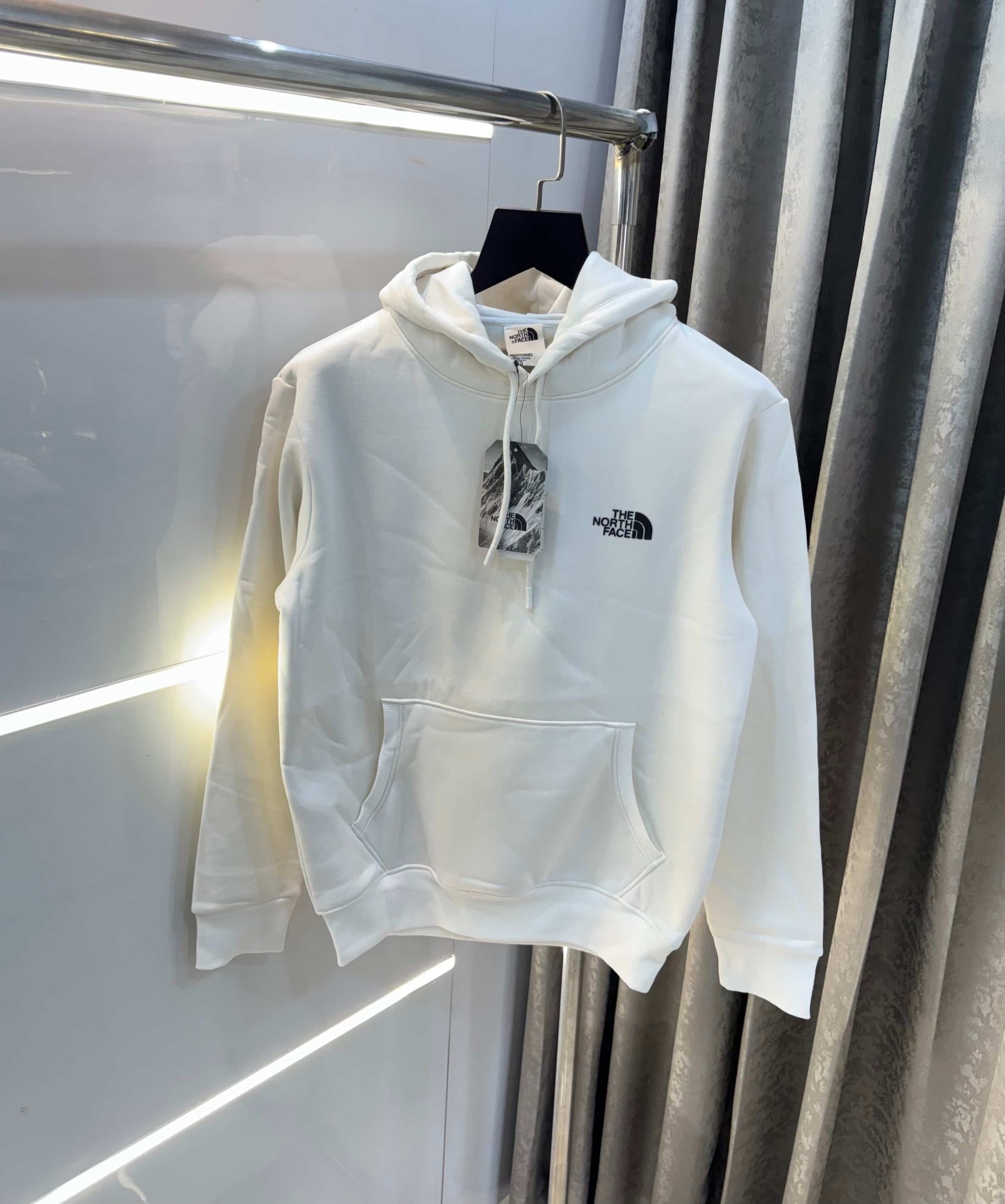 The  North Face White Printed Imported Hoodie