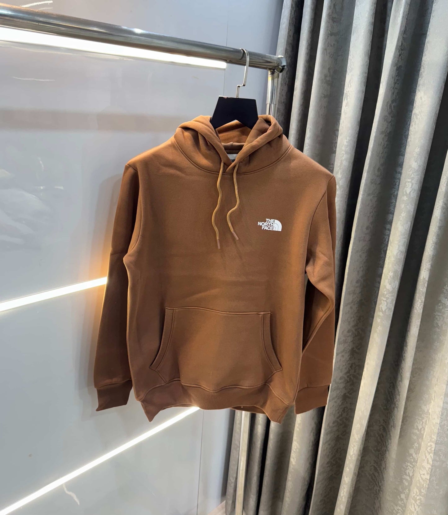 The  North Face Brown Printed Imported Hoodie