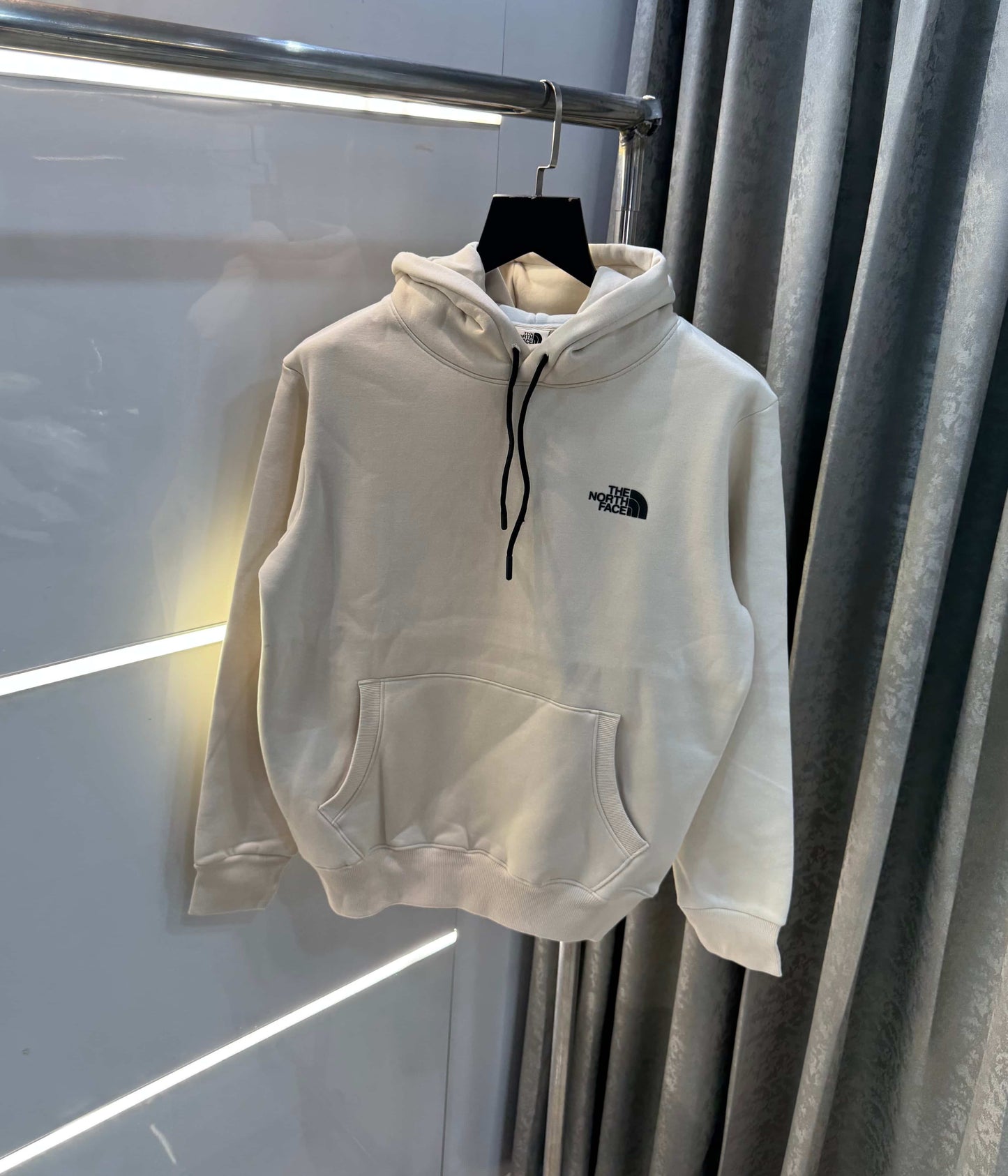 The  North Face Cream Printed Imported Hoodie