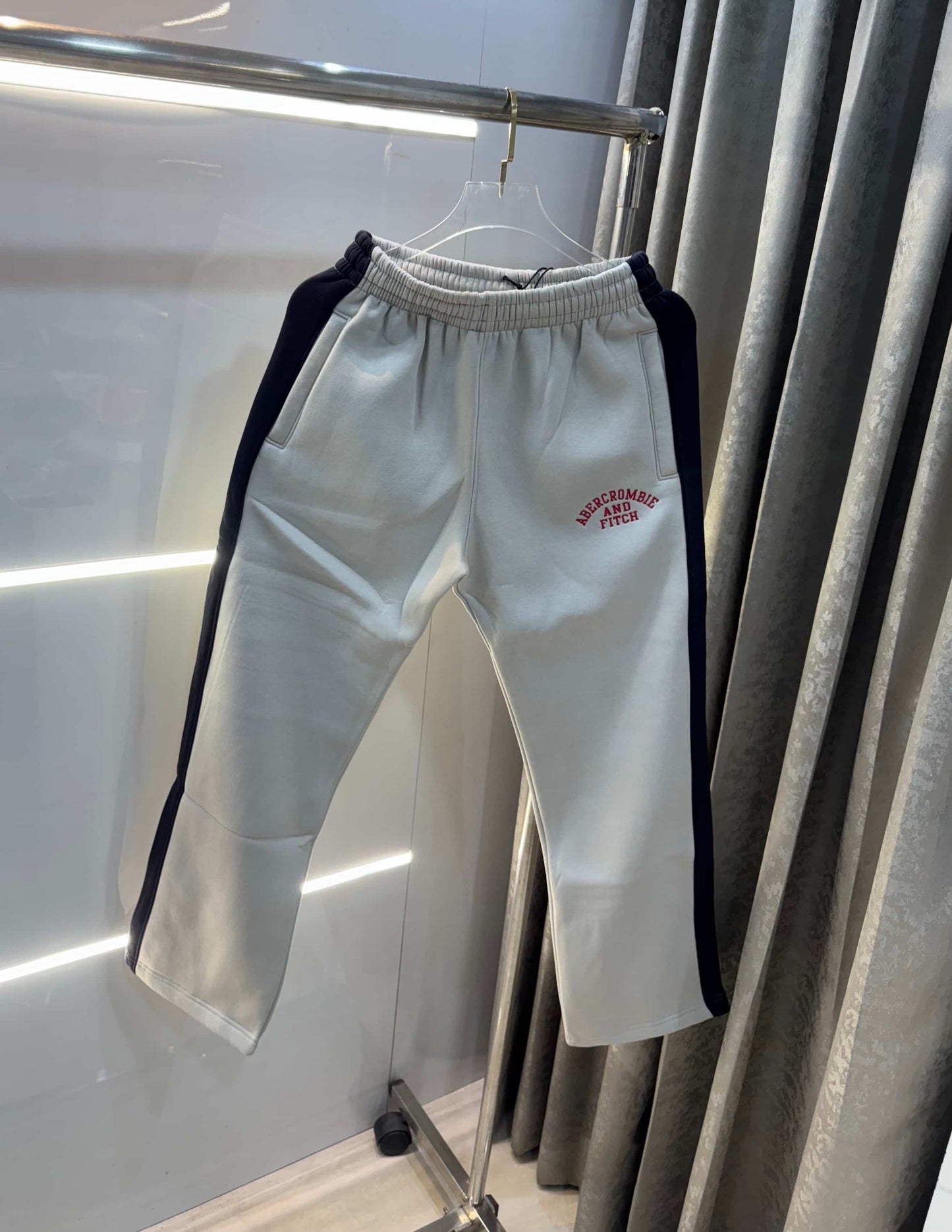 Abercrombie & Fitch Grey Embroidery Logo Imported Trackpant