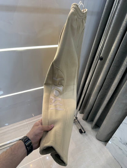 Hugo  Bo$S Beige Embossed Logo Imported Tracksuit