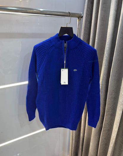 Lacost e blue  Embroidery Logo Imported Knitted Premium Pull Over
