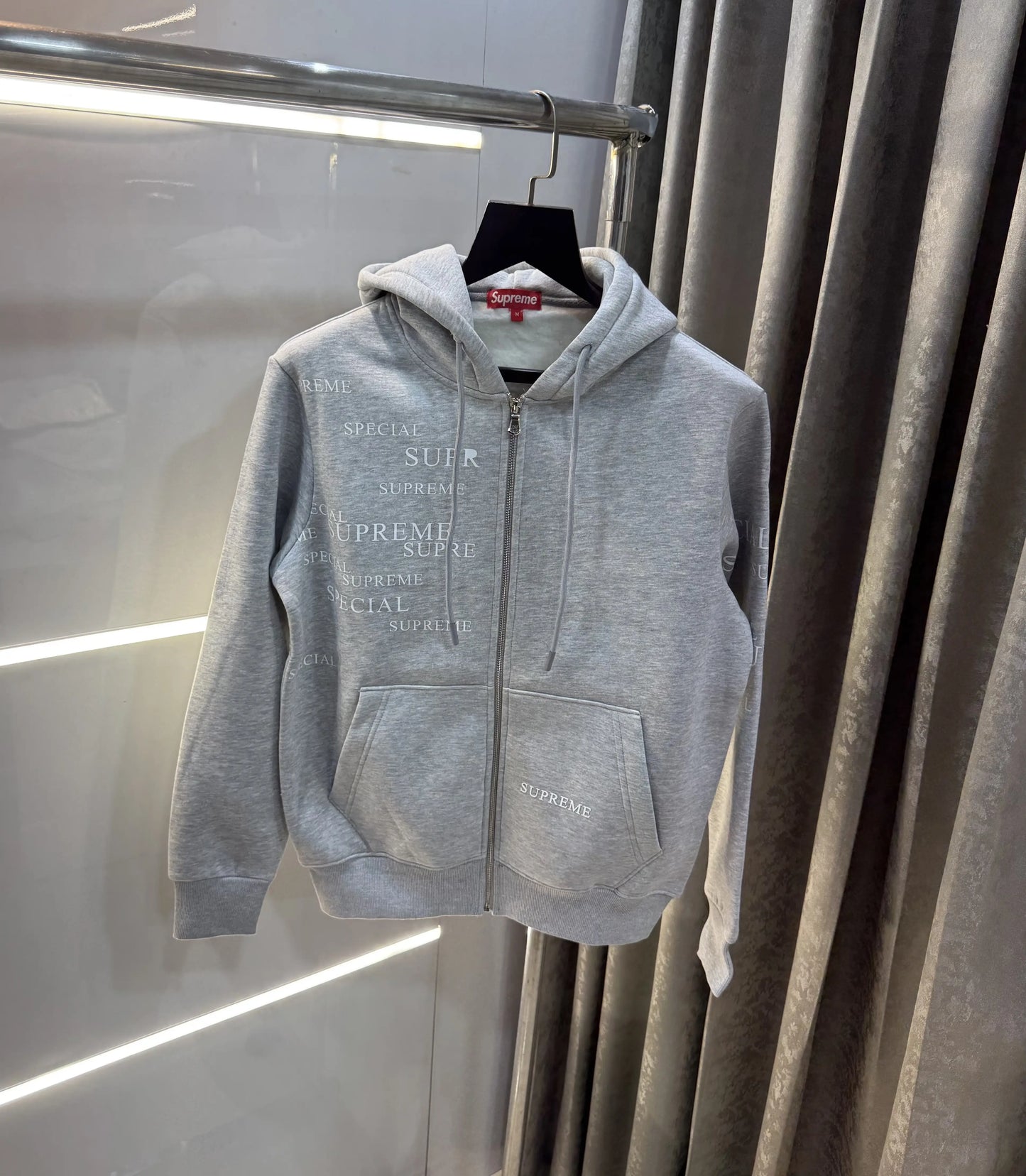 Suprem e Grey  Imported Zipper Jacket